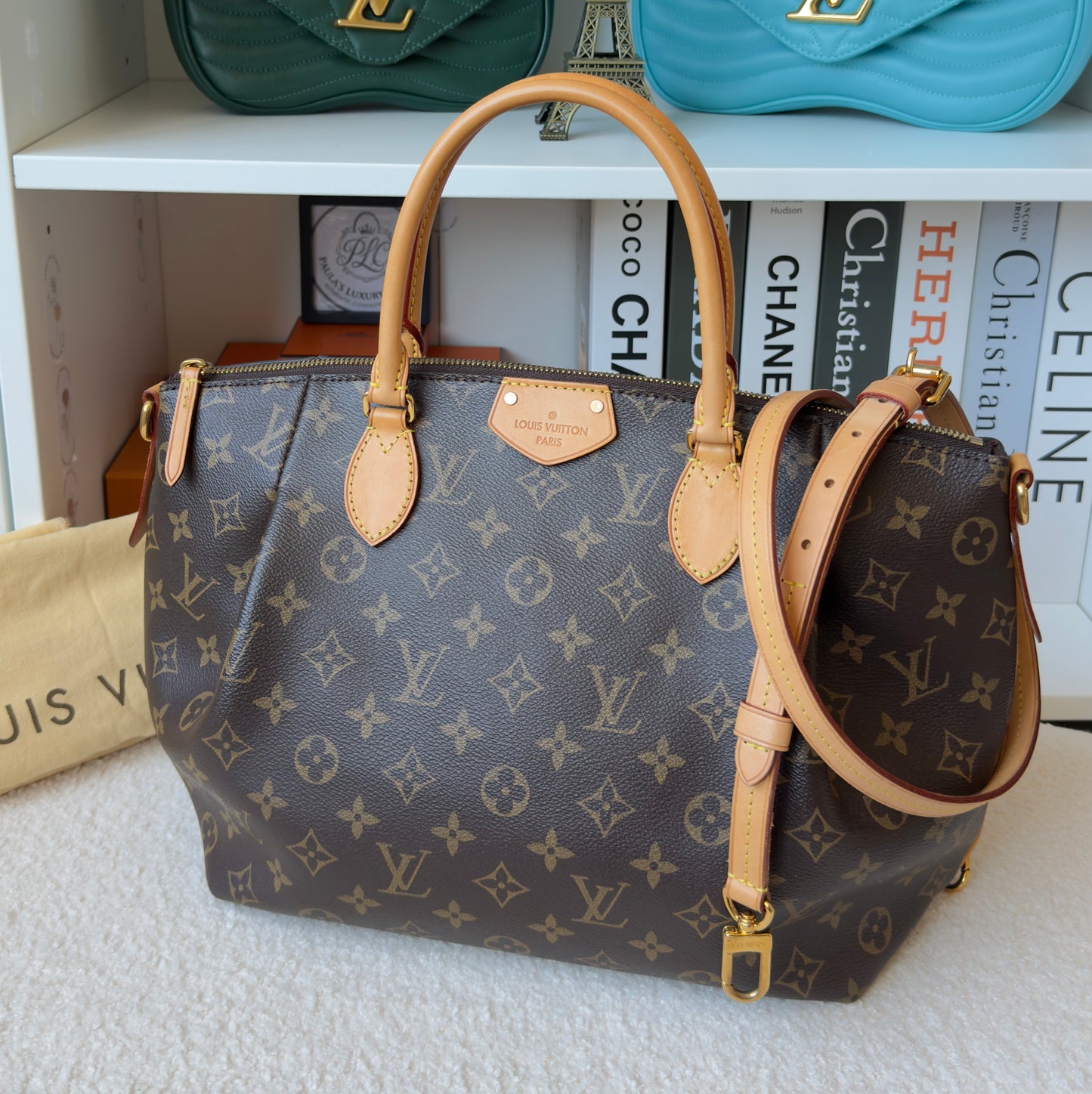 TURENNE MM MONOGRAM CANVAS BAG