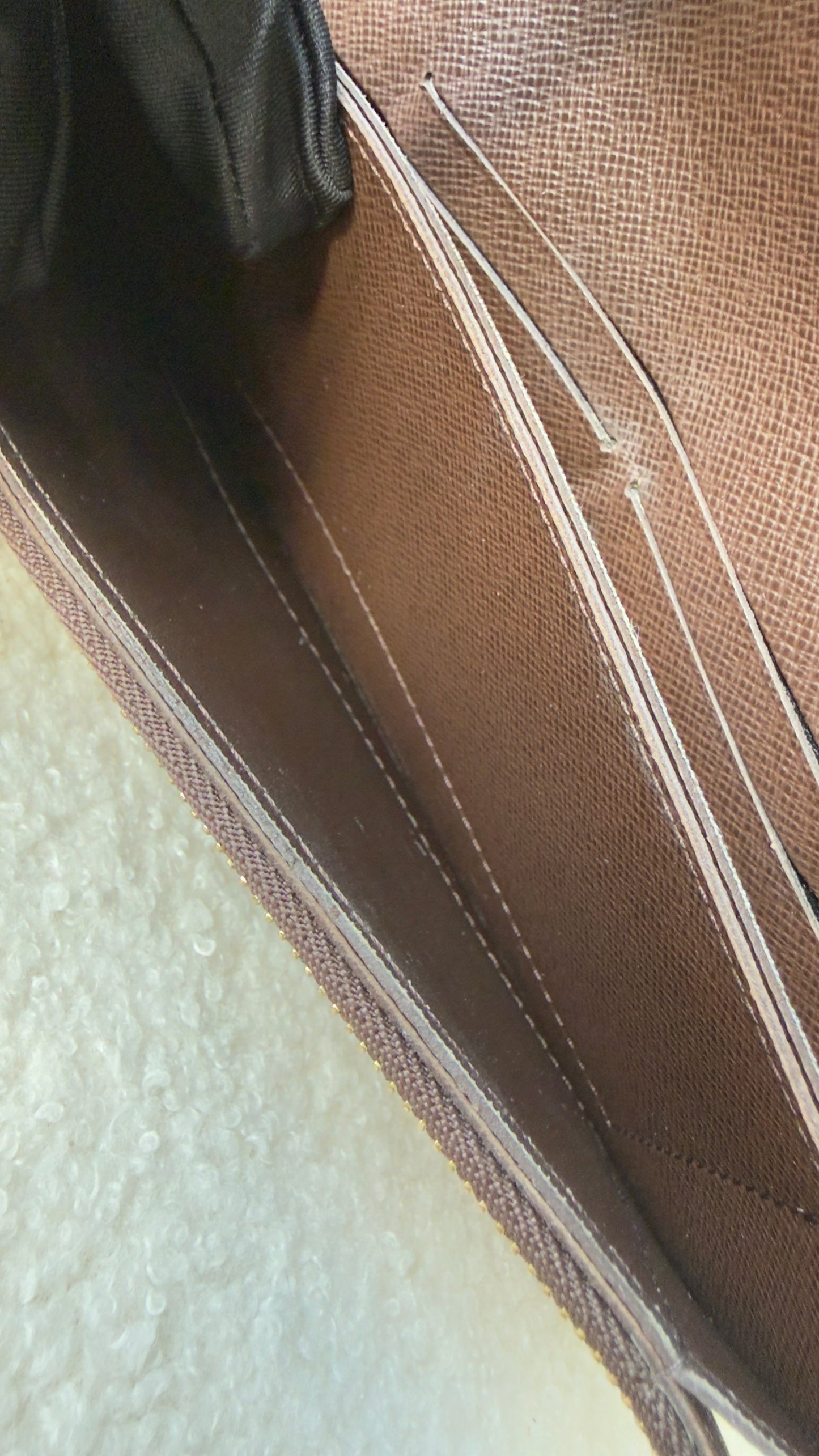 Portefeuille Accordeon Damier ebene Wallet