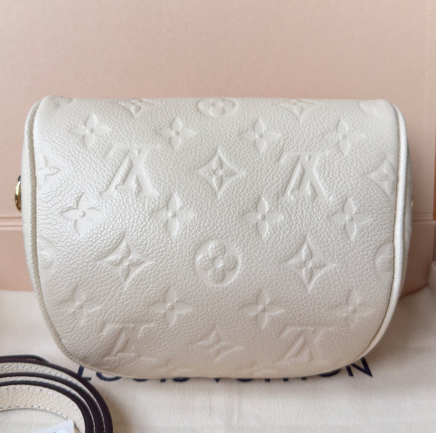 Mini Monogram Empreinte Leather Cream Bumbag