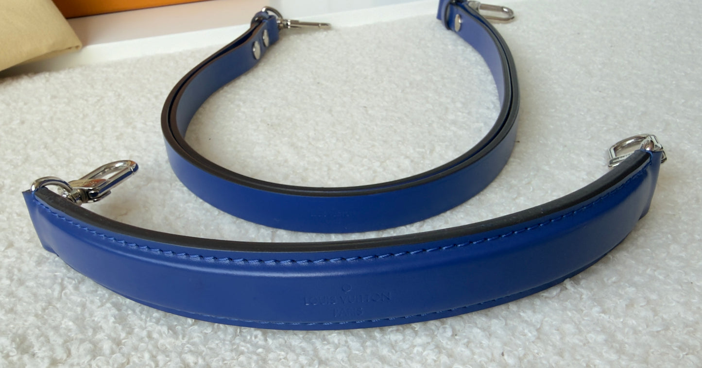 NEONOE MM Red Blue Coquelicot Epi Leather Bag