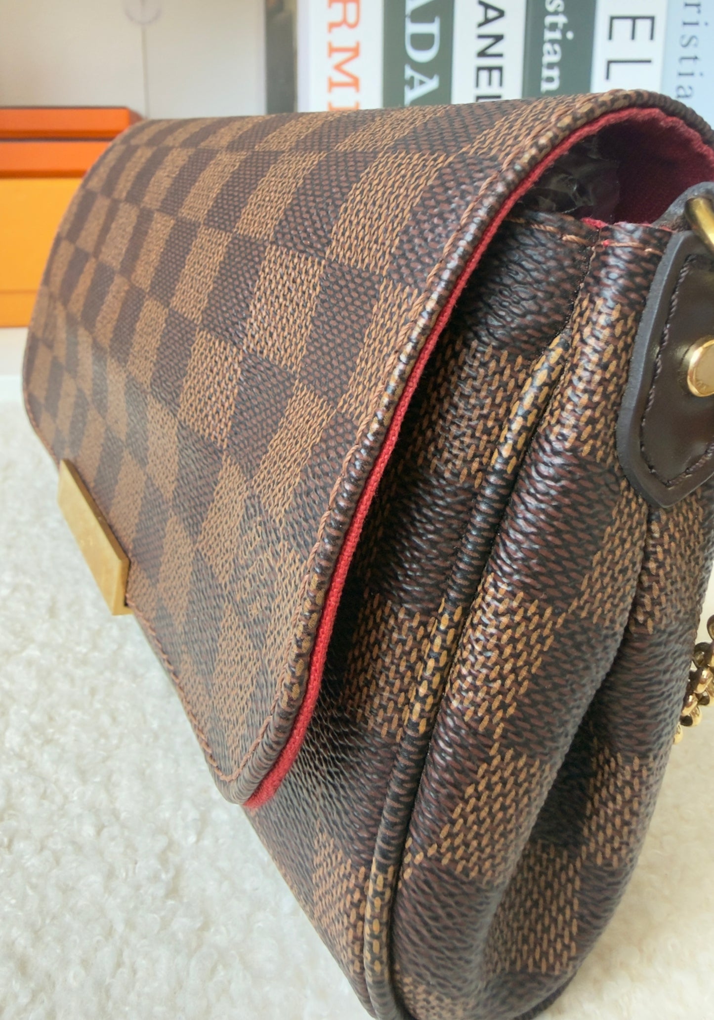 FAVORITE PM DAMIER EBENE CLUTCH/CROSSBODY