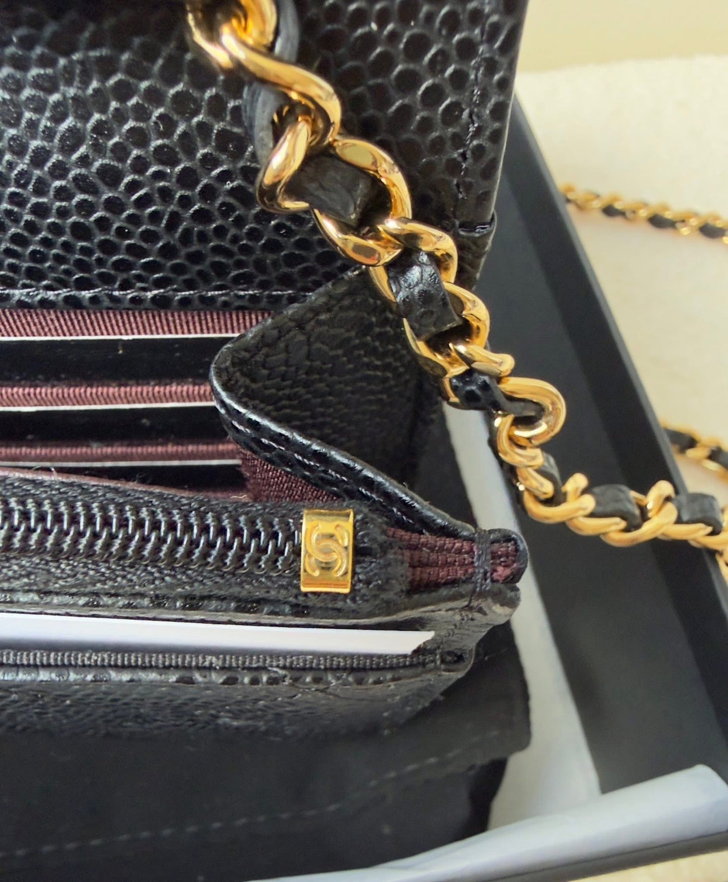 BRAND NEW CC WOC BLCK CAVIAR/GHW
