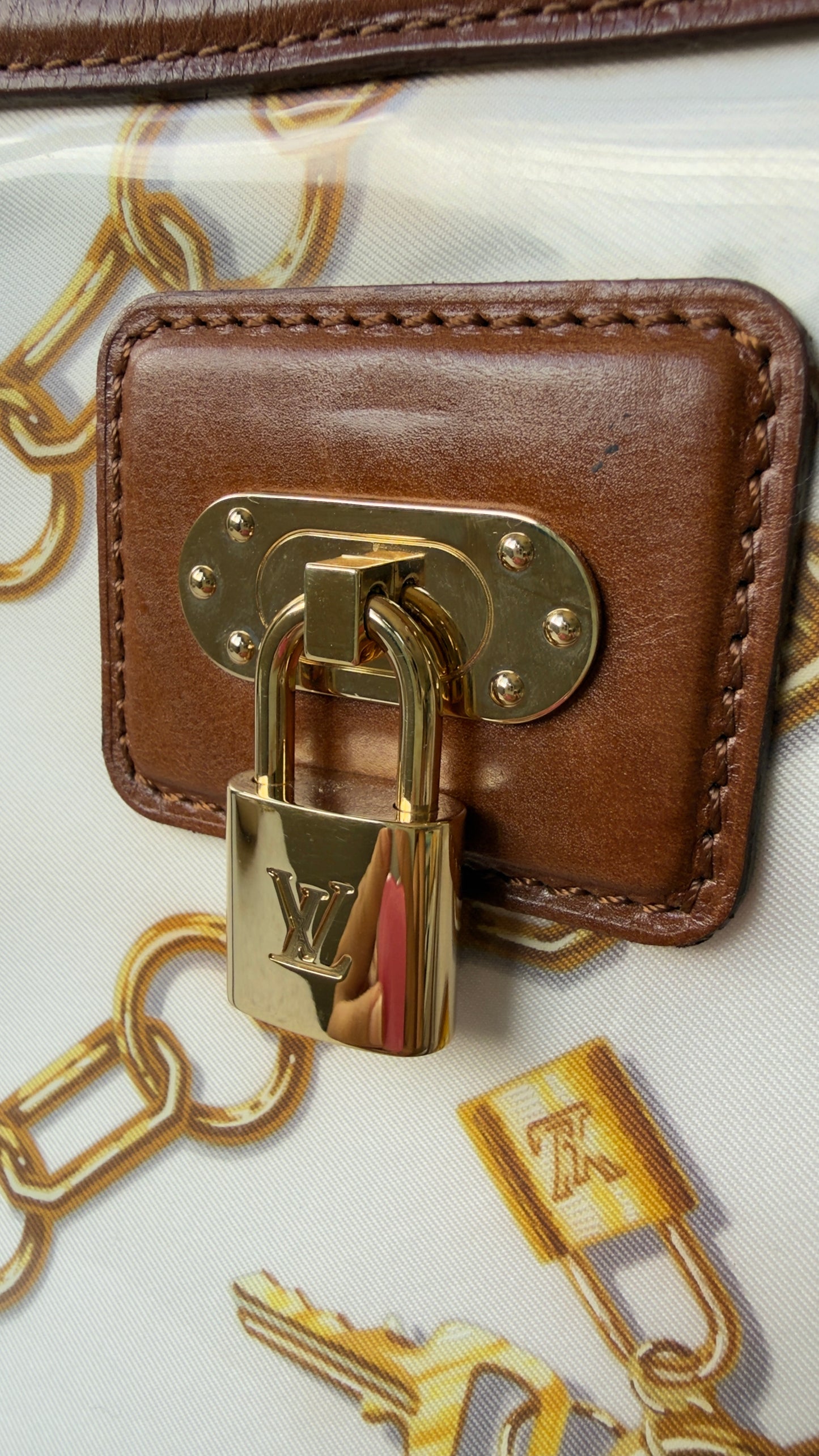 Limited Edition White Monogram Cabas Charms Bag