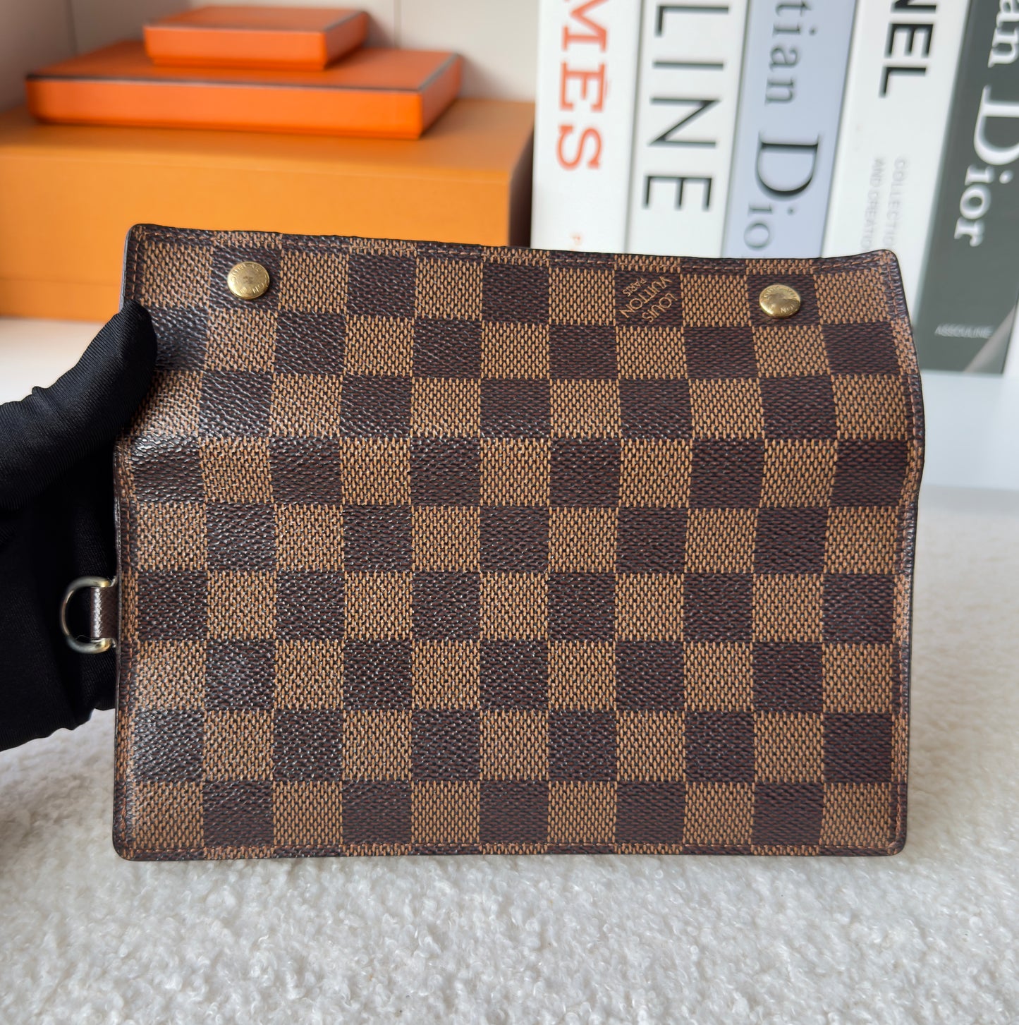 Portefeuille Accordeon Damier ebene Wallet