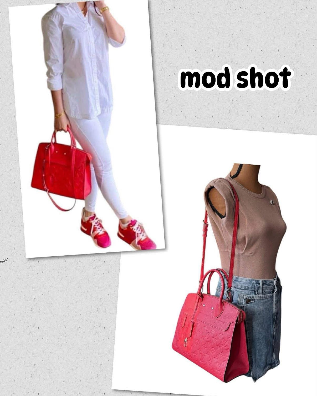 PONT NEUF MM RED WATERMELON MNG EMPREINTE BAG