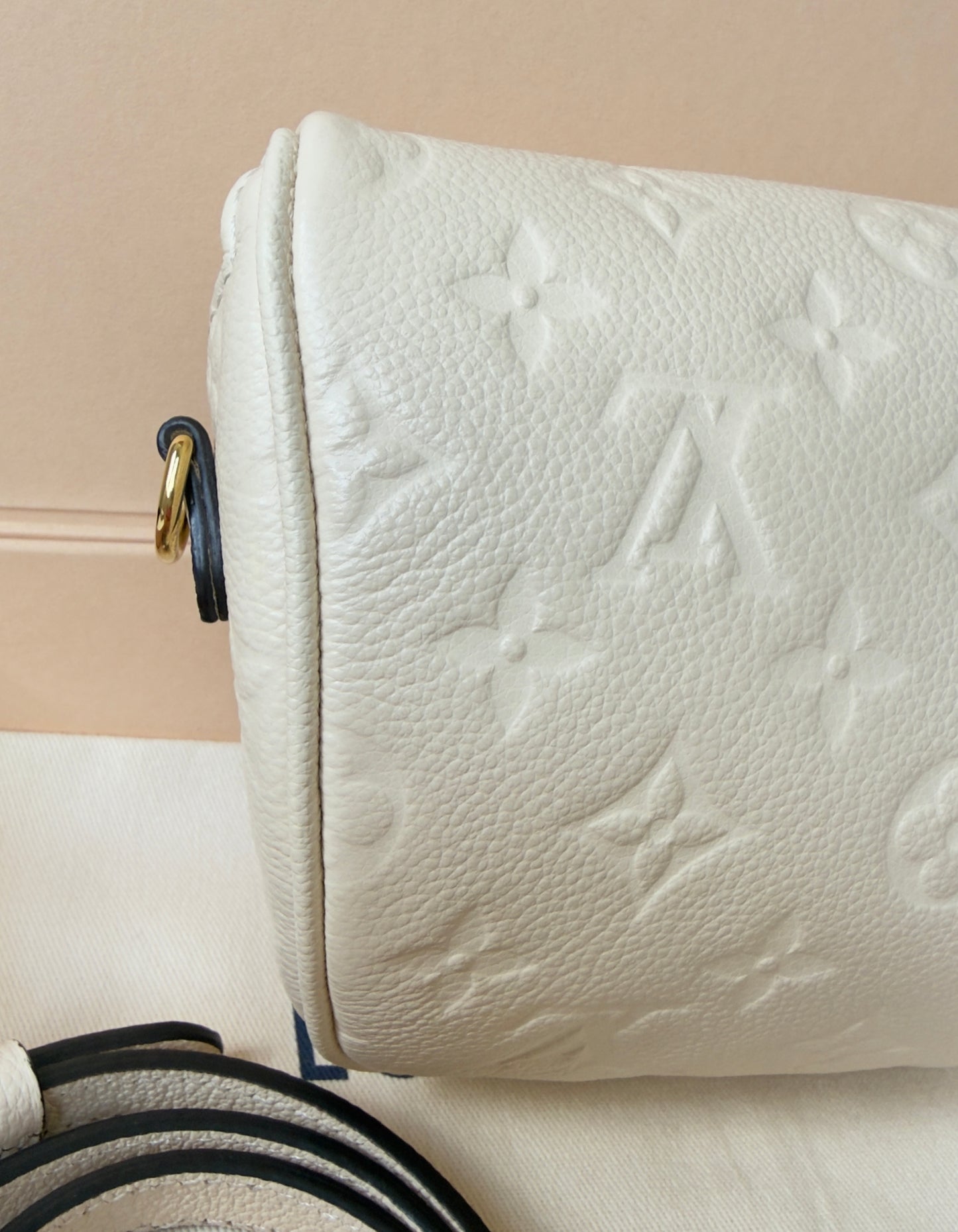Mini Monogram Empreinte Leather Cream Bumbag