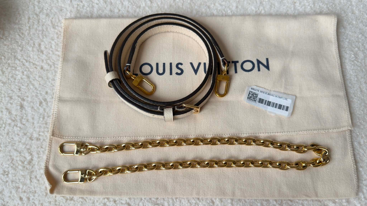 Mini Monogram Empreinte Leather Cream Bumbag