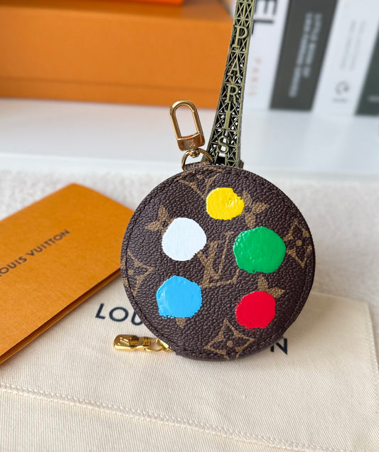 NEW/UNUSED LV x Yayoi Kusama Round zipped coin purse