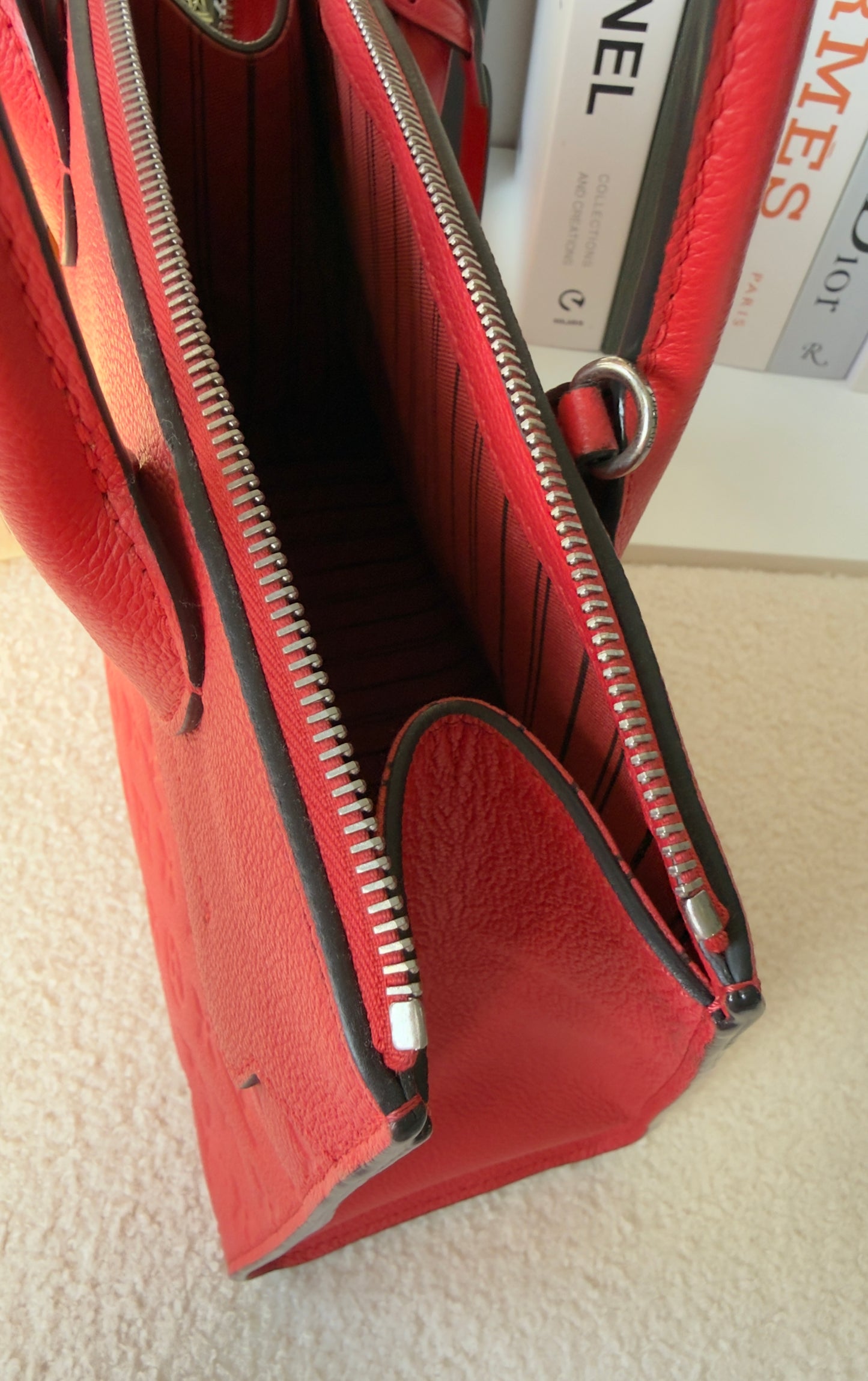 PONT NEUF MM RED WATERMELON MNG EMPREINTE BAG