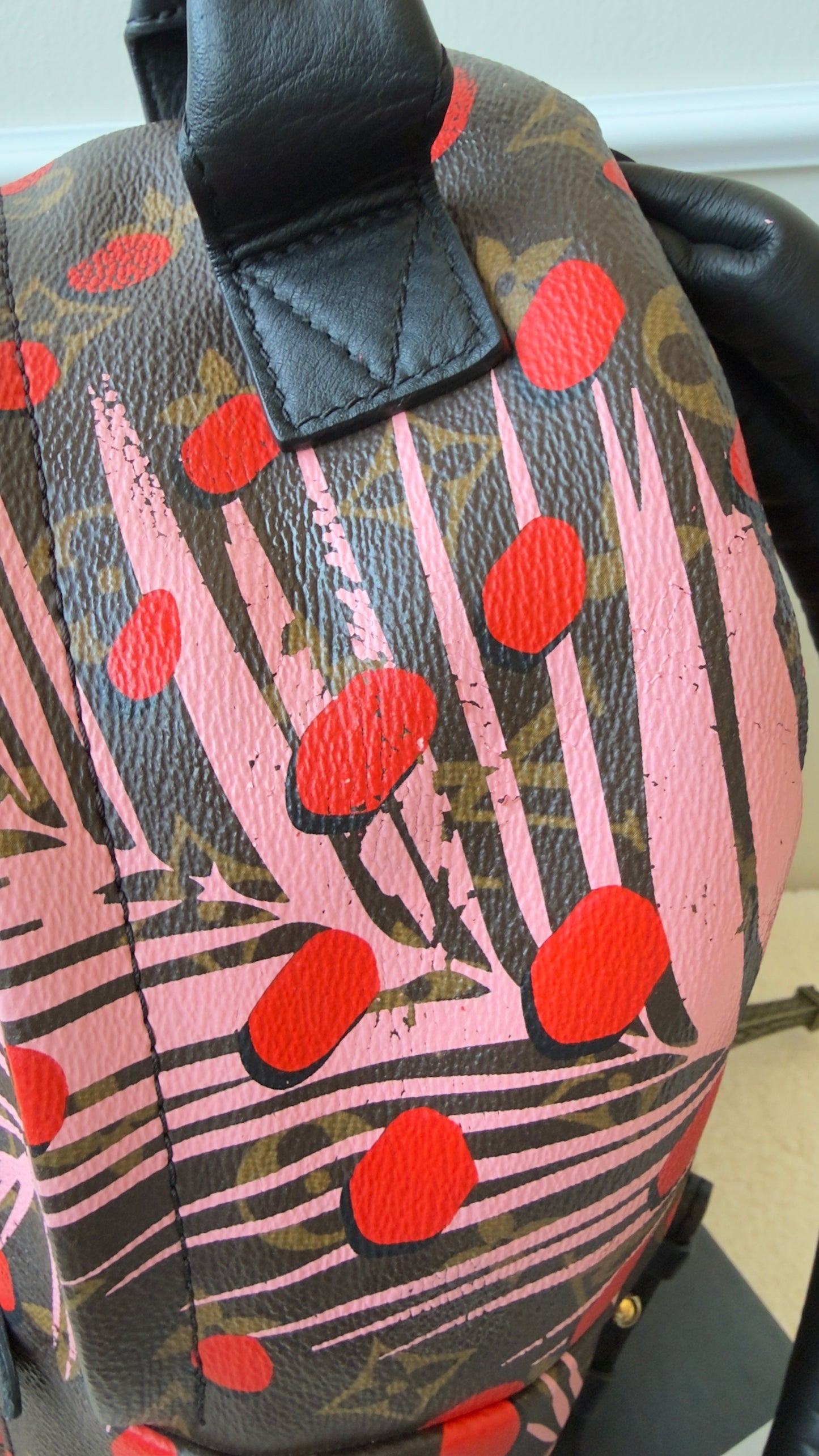 Limited Edition Monogram Canvas Jungle Dots Palm Springs Backpack PM Bag