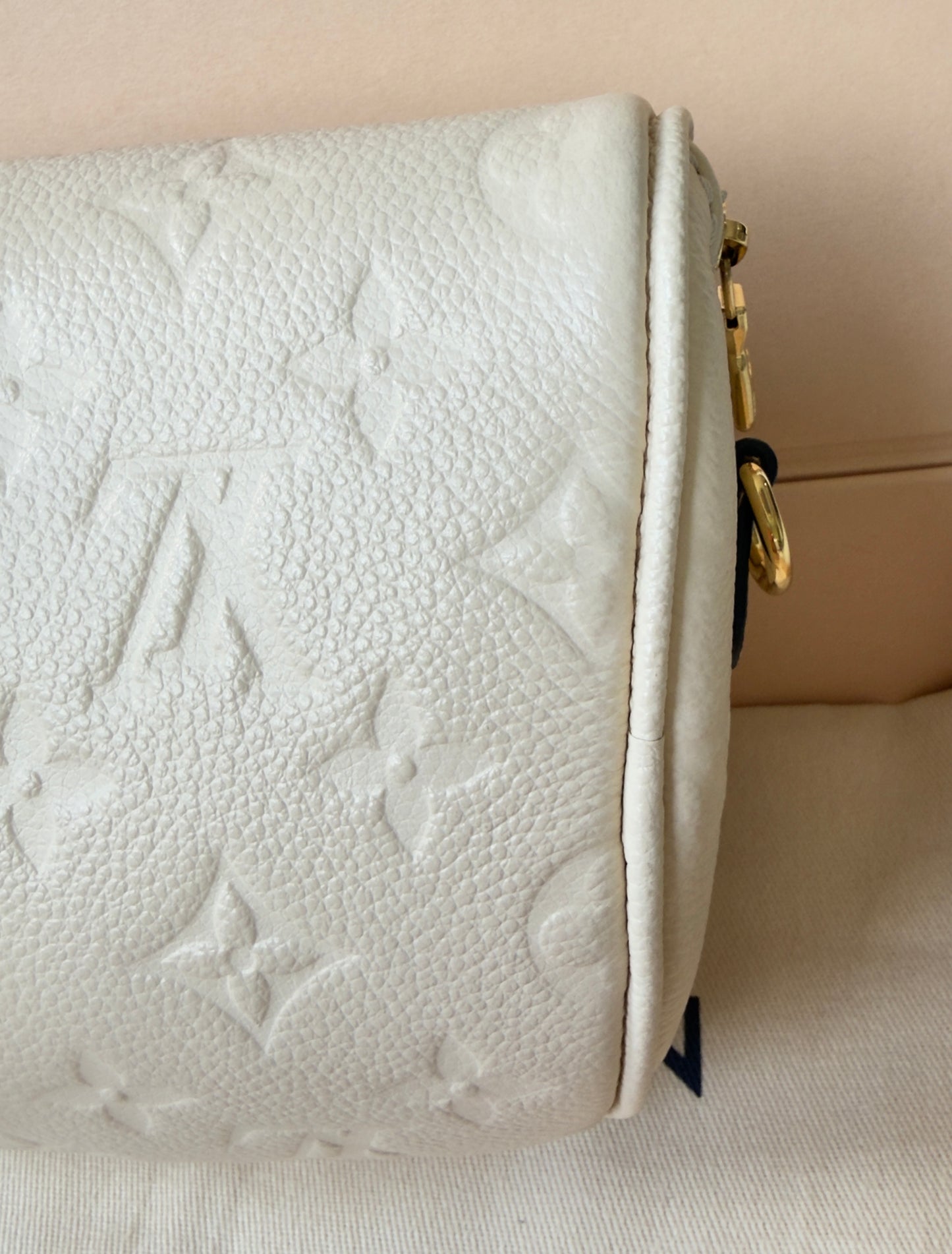 Mini Monogram Empreinte Leather Cream Bumbag