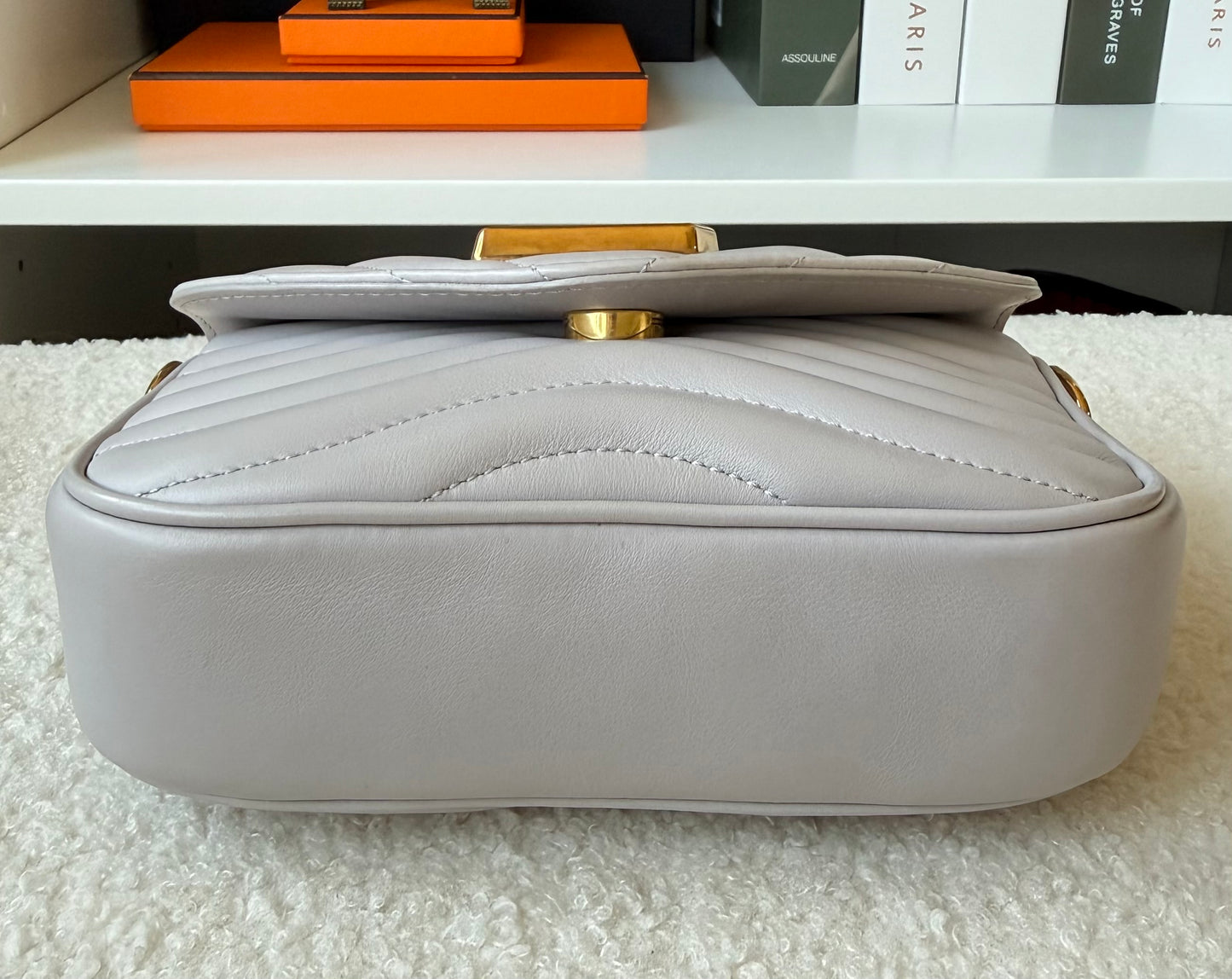 Calfskin New Wave Multi Pochette Brume/Gray