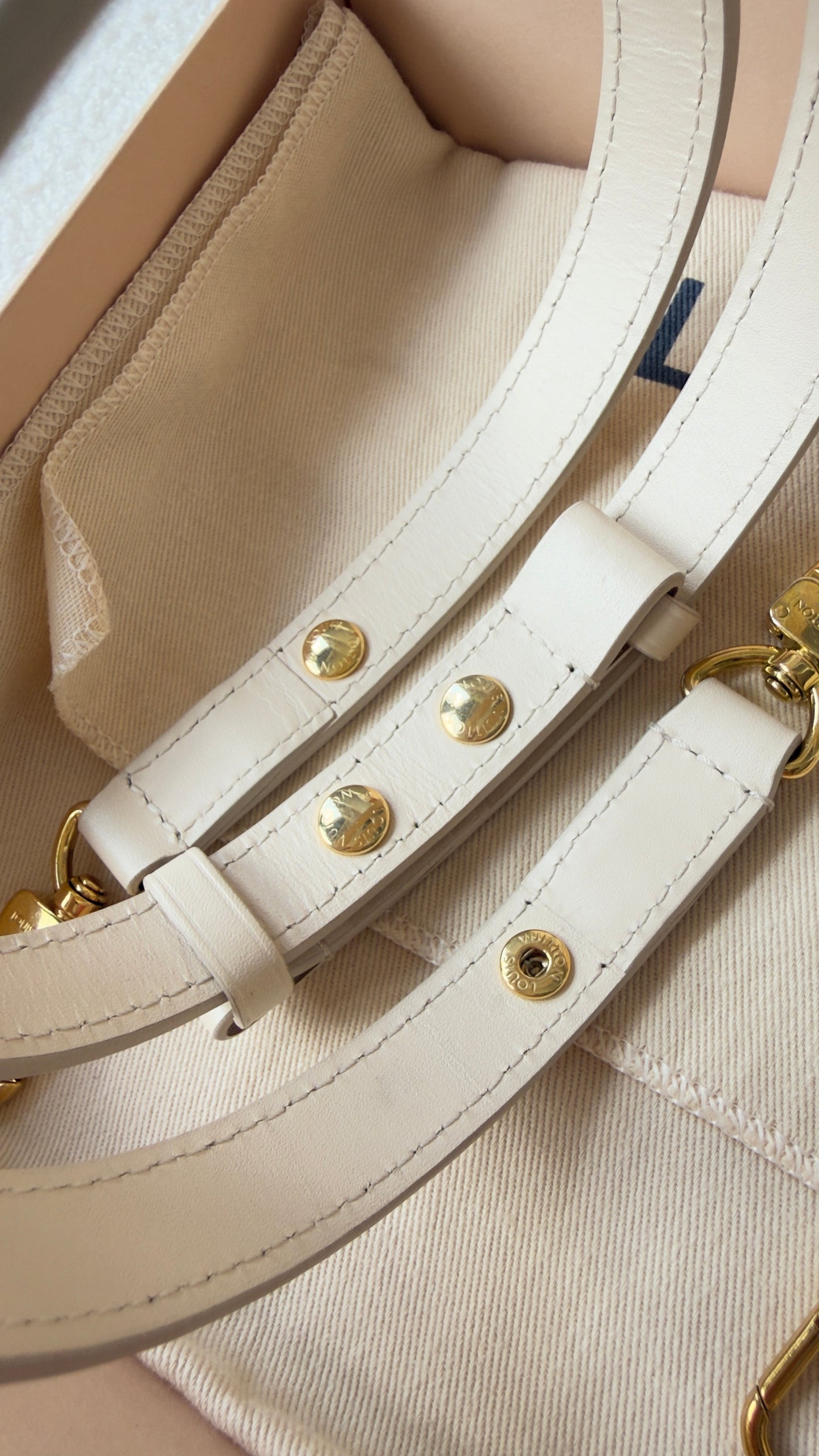 Multi Pochette Accessories Cream Monogram Empreinte Leather
