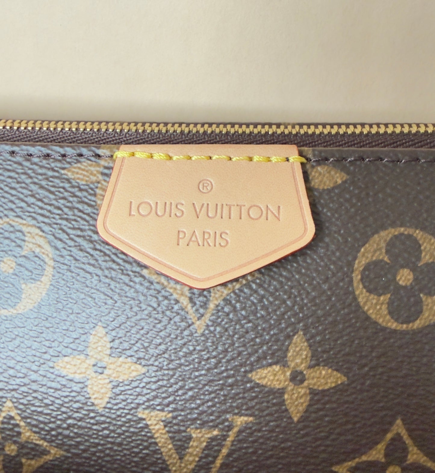 LIKE NEW MULTI POCHETTE ACCESSORIES KHAKI MONOGRAM
