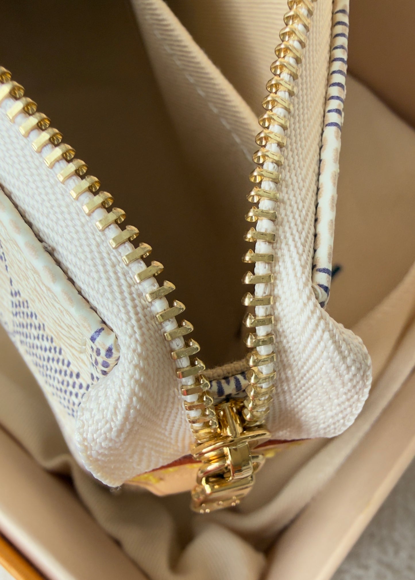 BRAND NEW POCHETTE ACCESSORIE DAMIER AZUR NM