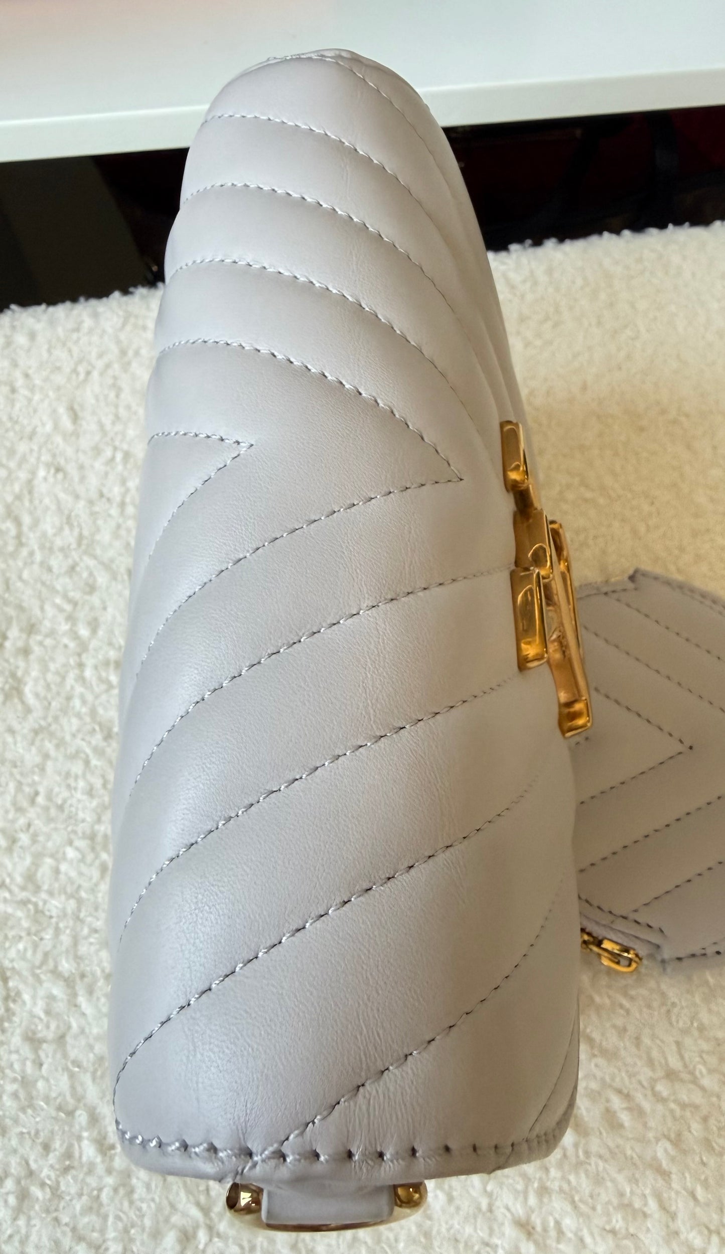 Calfskin New Wave Multi Pochette Brume/Gray