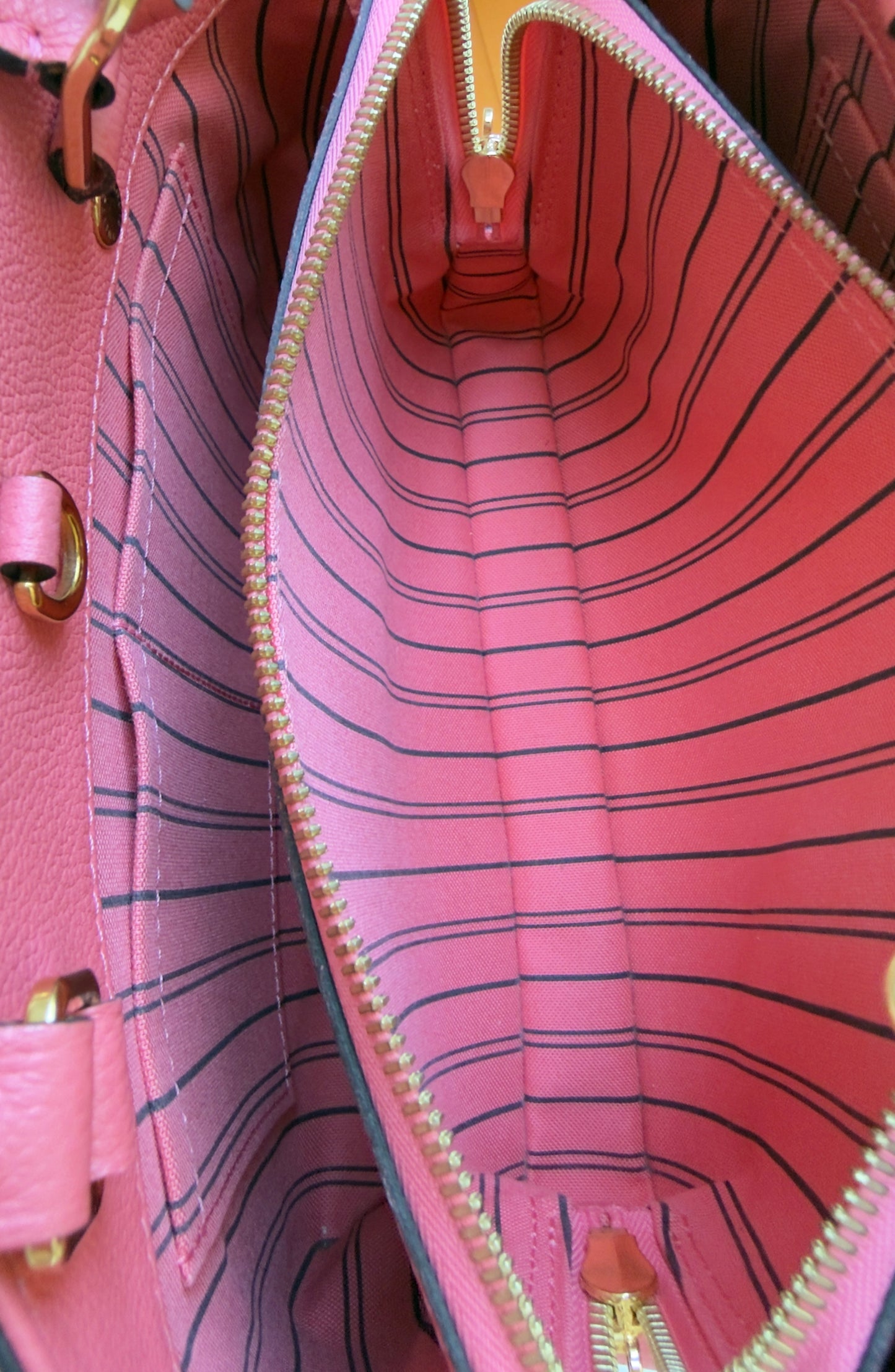 MONTAIGNE BB PINK CHERRY BLOSSOM MNG EMBOSSED CALFSKIN LEATHER
