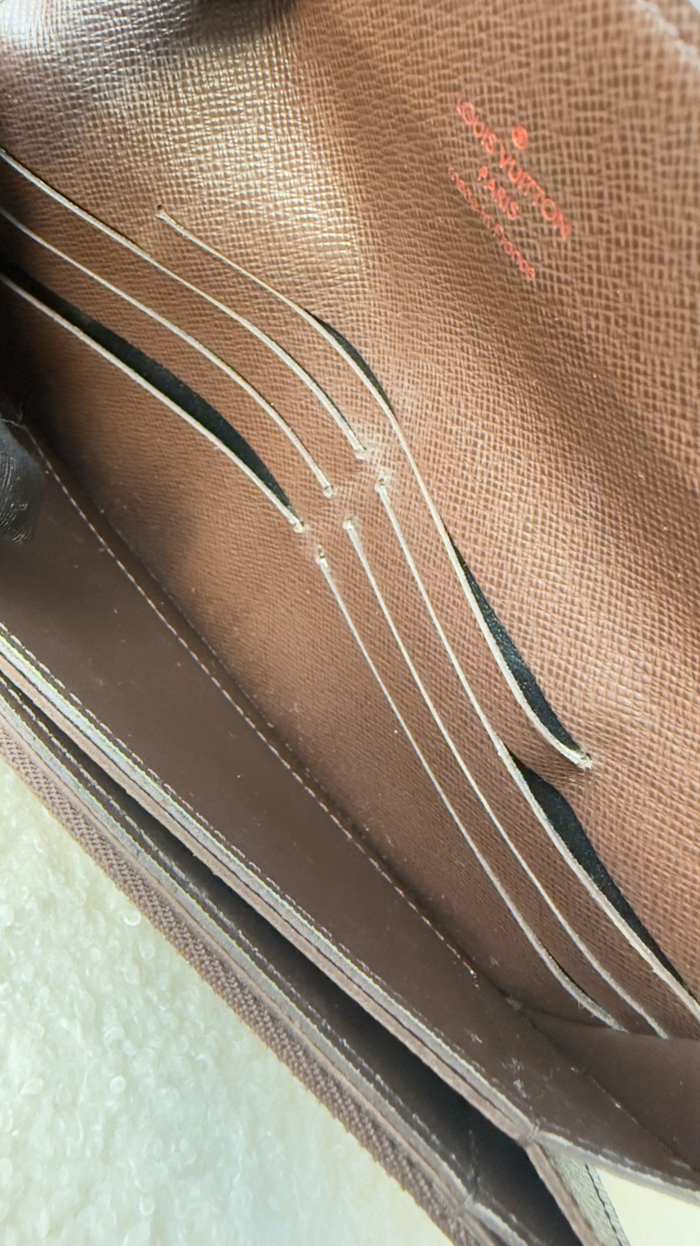 Portefeuille Accordeon Damier ebene Wallet