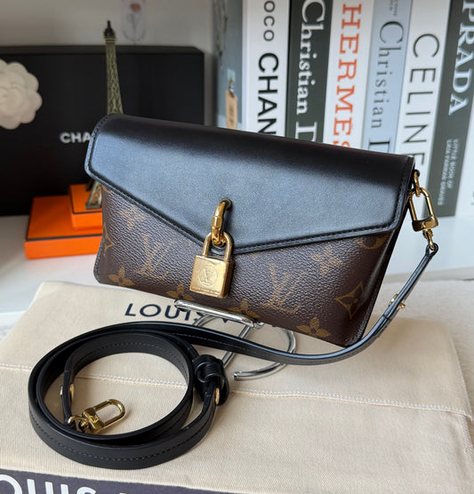 Padlock on Strap Handbag Monogram Canvas and Leather