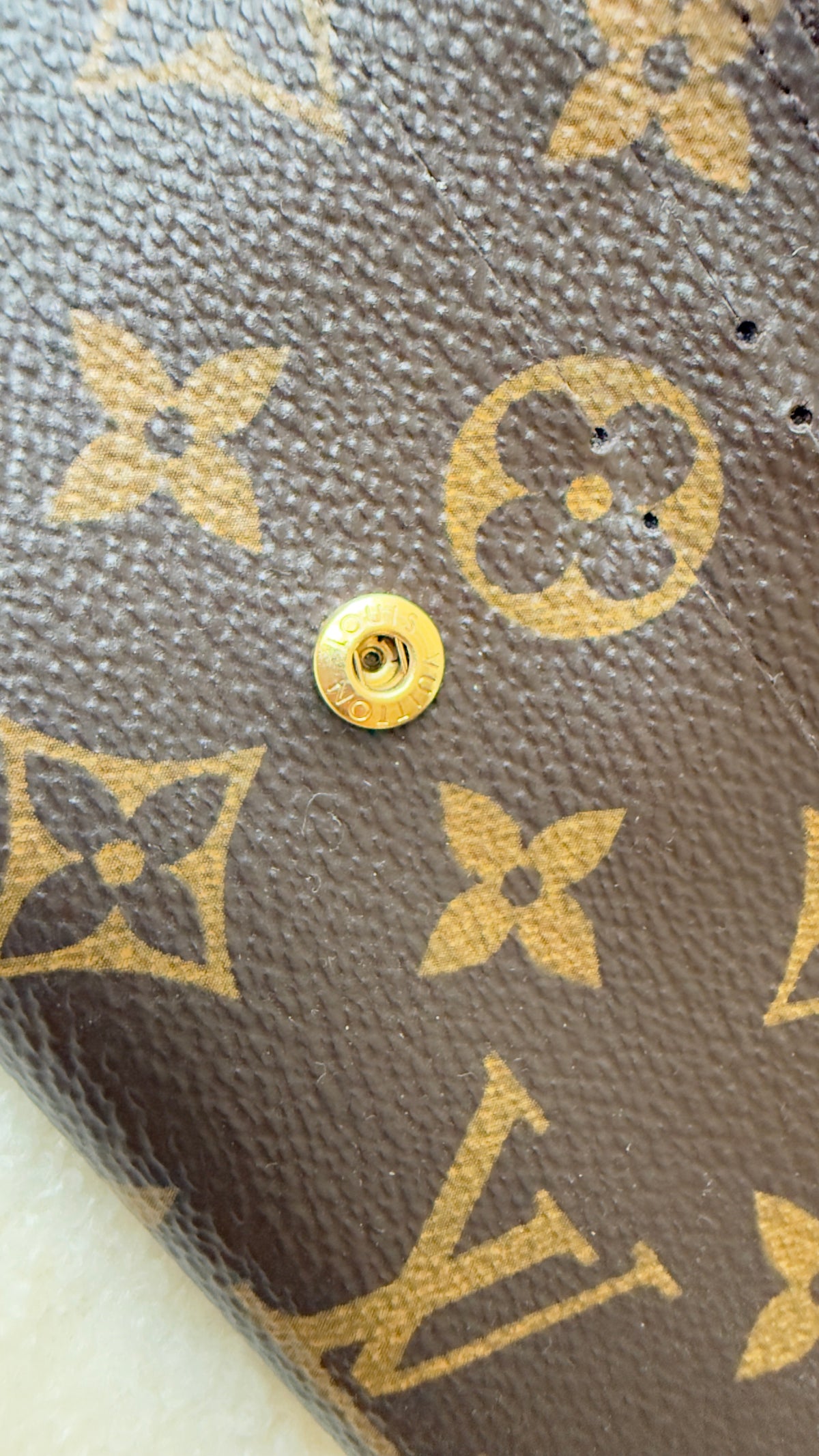 EMILLE MONOGRAM POPPY WALLET
