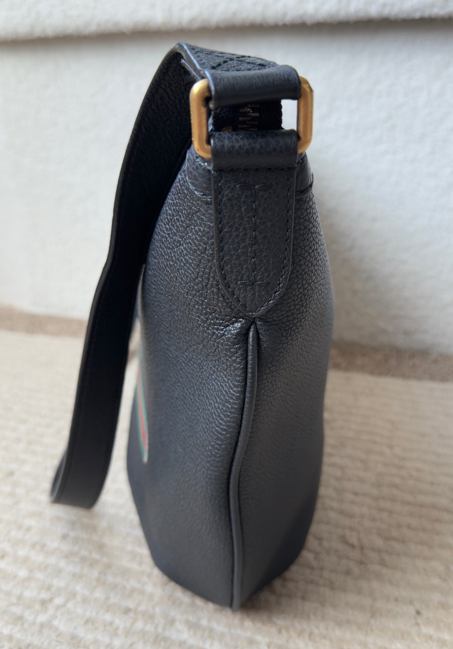 GUCCI PRINT HALF MOON HOBO BAG (Unisex)
