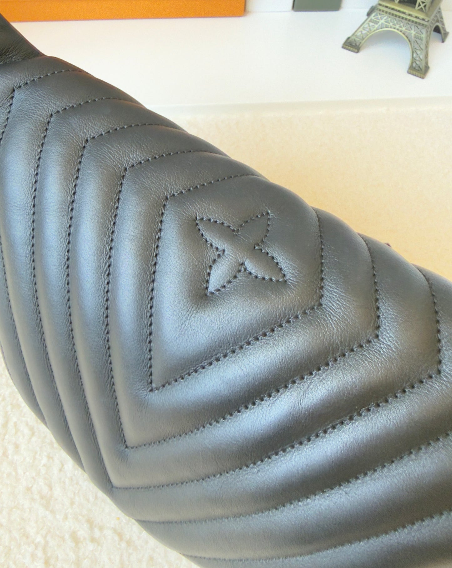 NEW WAVE BUMBAG BLACK CALFSKIN BAG