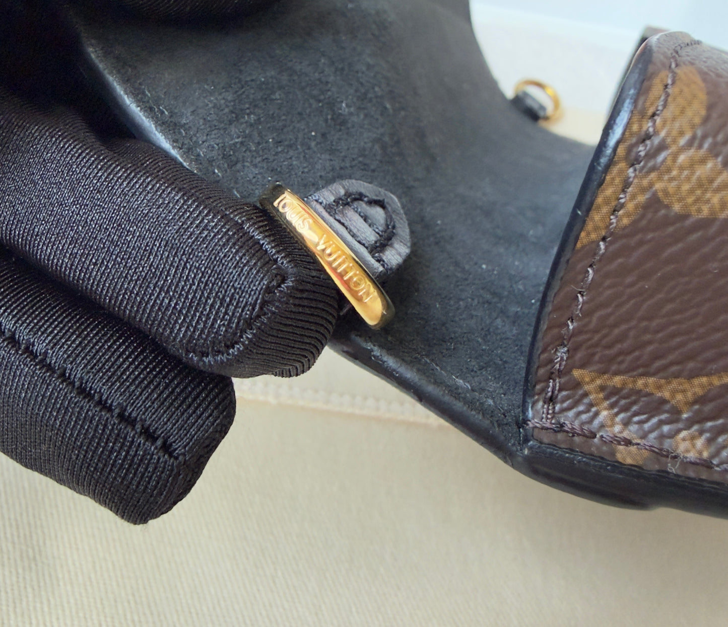 Padlock on Strap Handbag Monogram Canvas and Leather