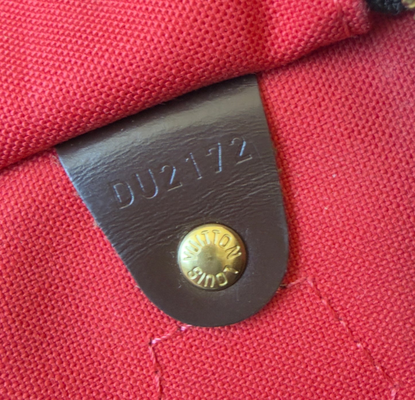 SPEEDY 35 BANDOULIER DAMIER EBENE BAG