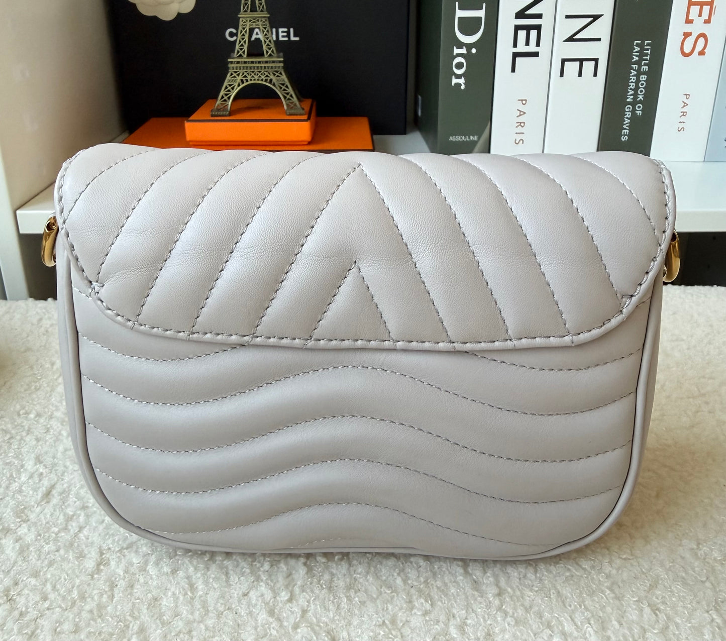 Calfskin New Wave Multi Pochette Brume/Gray
