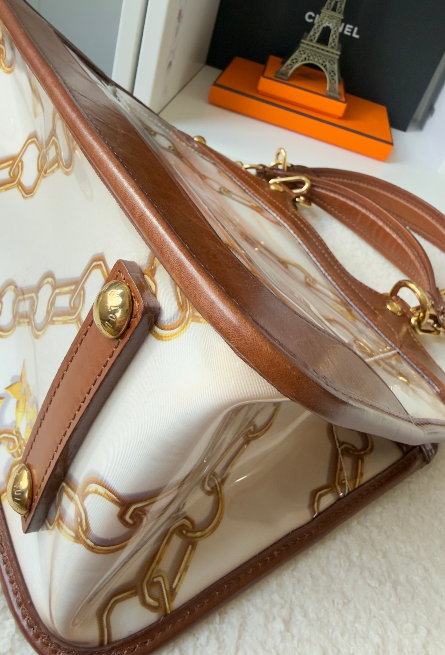 Limited Edition White Monogram Cabas Charms Bag