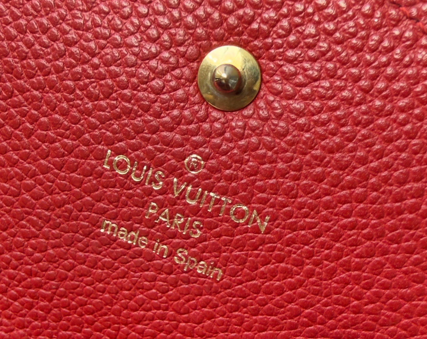 JUNOT BRAIDED RED EMPREINTE SARAH WALLET