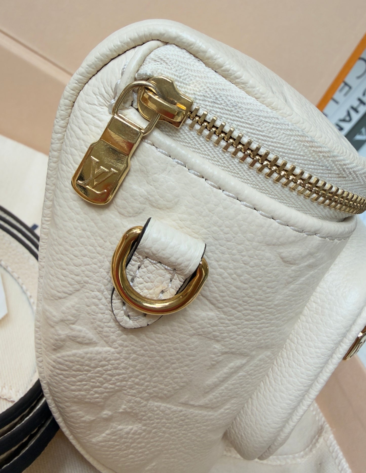 Mini Monogram Empreinte Leather Cream Bumbag