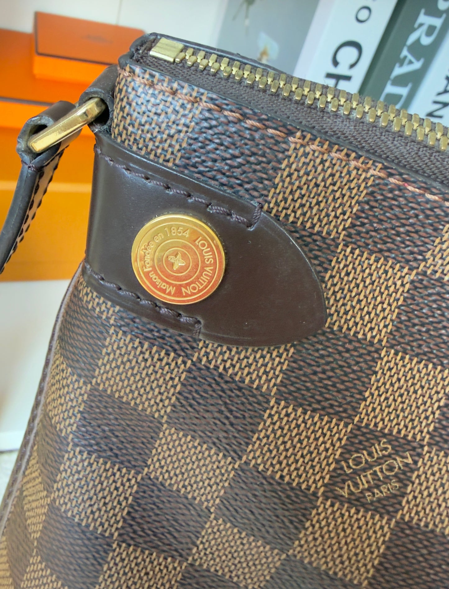 DUOMO DAMIER EBENE CROSSBODY BAG