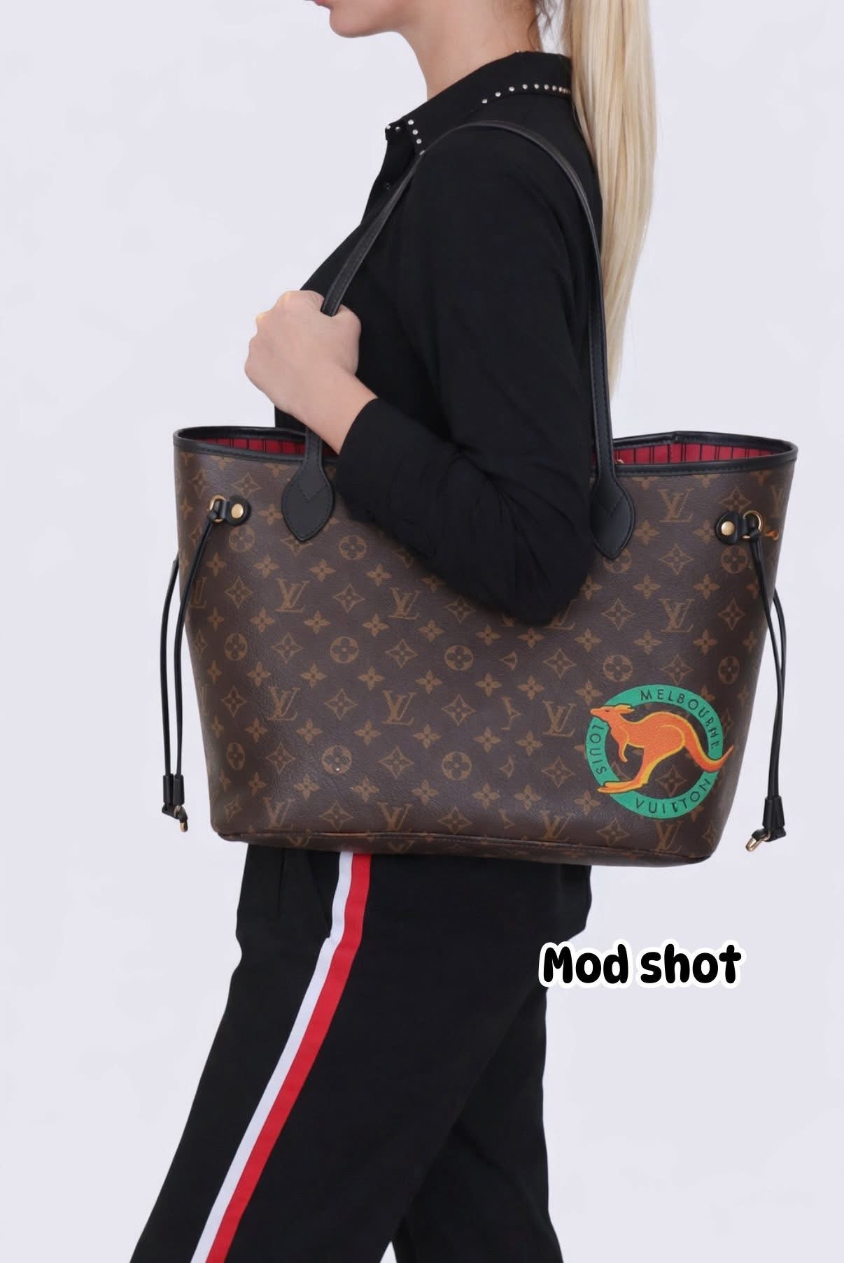 NEVERFULL MM MELBOURNE WORLD TOUR MNG CANVAS WITH POUCH