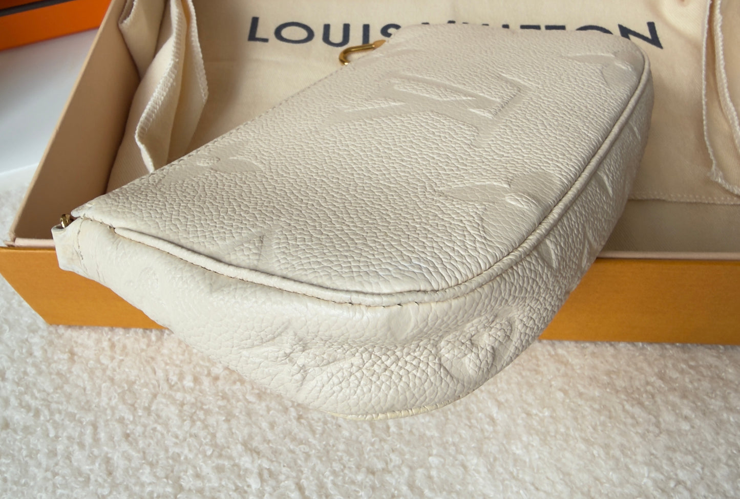 Multi Pochette Accessories Cream Monogram Empreinte Leather