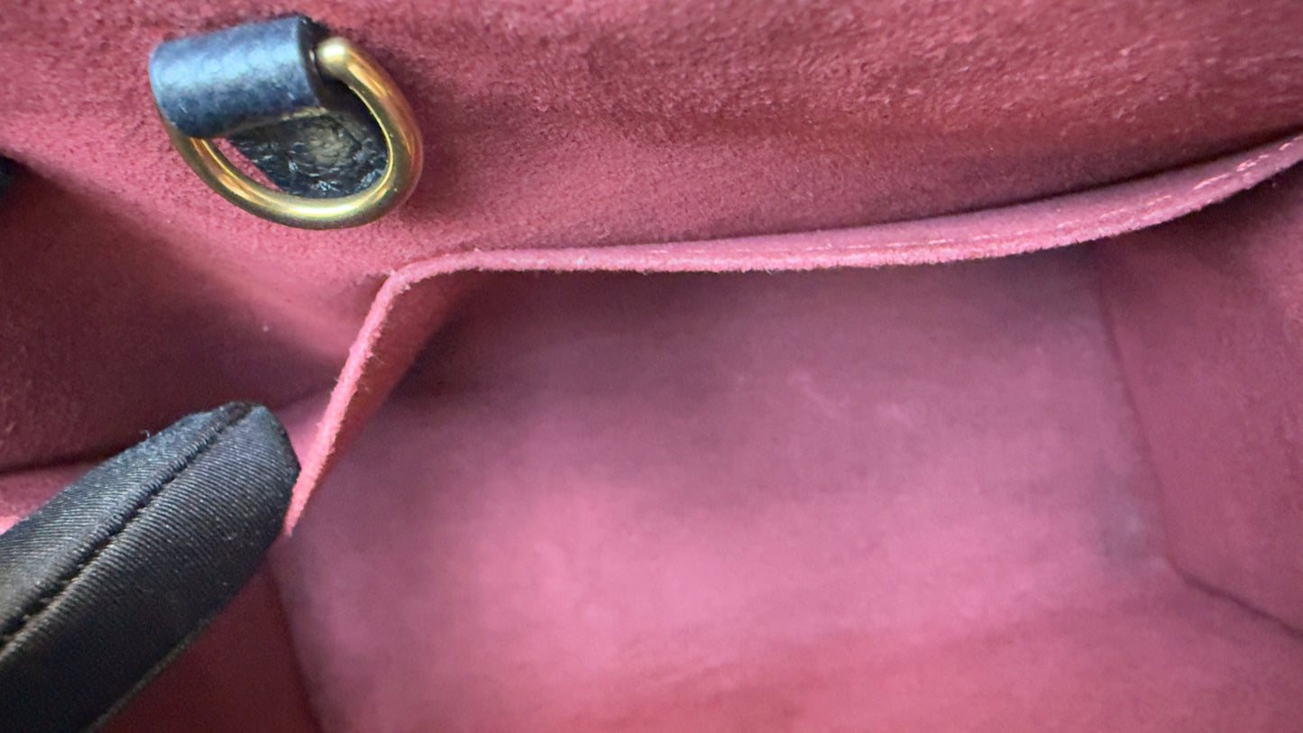 ONTHEGO PM BLACK/BEIGE EMPREINTE BAG