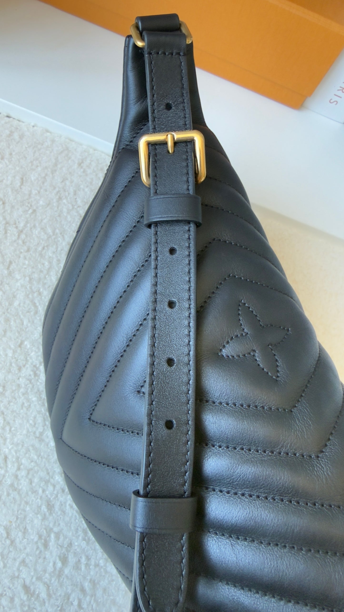 NEW WAVE BUMBAG BLACK CALFSKIN BAG